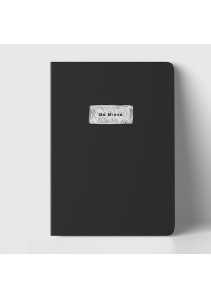 Be Brave Siyah Defter Çizgili