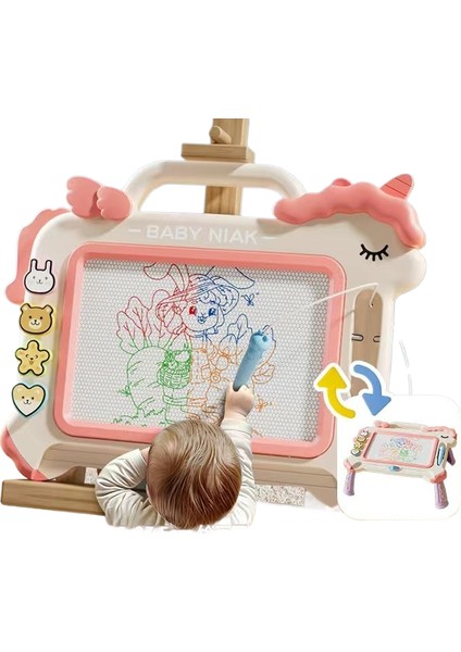 Çizim Tahtası Manyetik Çizim Tahtası Masa Renkli Yazı Tahtası Manyetik Doodle Tahtası Silinebilir Ev Kullanımı (Yurt Dışından)