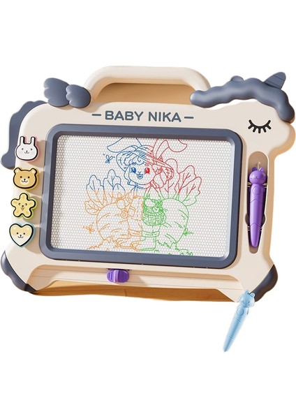 Çizim Tahtası Manyetik Çizim Tahtası Masa Renkli Yazı Tahtası Manyetik Doodle Tahtası Silinebilir Ev Kullanımı (Yurt Dışından)