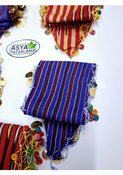 5'li Karışık Nazar Boncuklu, Liralı Keşan, Fular, Şal, Atkı, Saç Bandı, Bandana