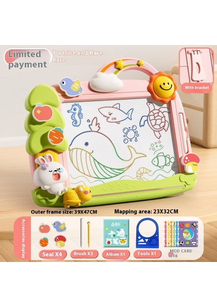 Çizim Tahtası Manyetik Çizim Tahtası Oyuncak Doodle Tahtası Yazı Tahtası Manyetik Renkli Resim Çerçevesi (Yurt Dışından)