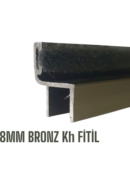 8 mm Bronz Alüminyum Cam Balkon Fitili