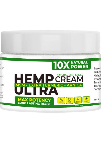 Hemp Cream Ultra Yoğun Dindirmeye Maksimum Destekli Krem 100 ml