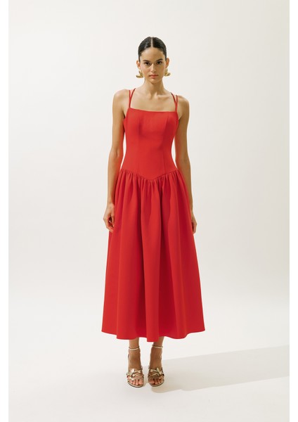 Aprıl Abiye Elbise Kırmızı modelleri