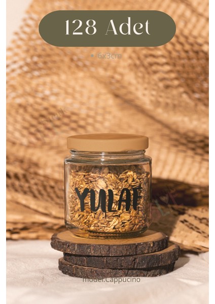 Baharat - Bakliyat - Kuruyemiş Kavanoz Etiketi - Suya Dayanıklı Sticker Model. Havuç