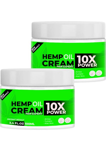 Hemp Oil Cream 10 Kata Kadar Hızlıca Teskin Edilmesine Krem 100ml