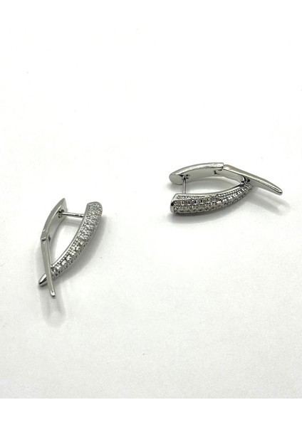 Kadın Küpe Ithal Özel Seri Zirkon Taş Çapraz V Model Kararmaz Küpe modelleri