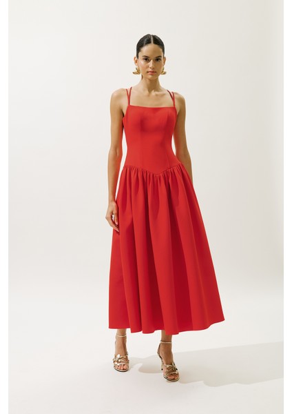 Aprıl Abiye Elbise Kırmızı indirimleri