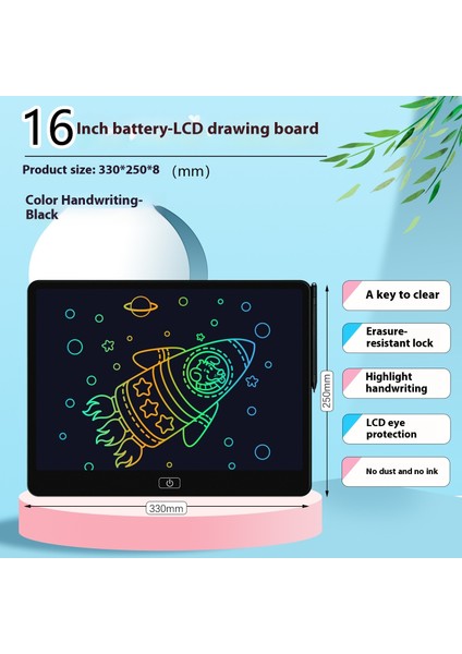 16 Inç 13 Inç LCD Çizim Tahtası Büyük Boy Yazı Tahtası Küçük Yazı Tahtası Grafiti Tahtası Çizim Tahtası El Yazısı Tahtası (Yurt Dışından)