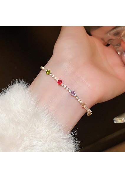 Yeni Ağır Sanayi Iyi Şanslar Bilezik Zarif Işık Lüks Mizaç Bilezik Kişiselleştirilmiş Nimet El Takı (Yurt Dışından)