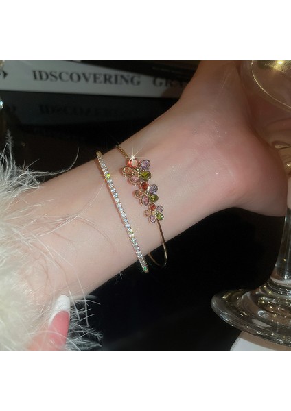 Yeni Ağır Sanayi Iyi Şanslar Bilezik Zarif Işık Lüks Mizaç Bilezik Kişiselleştirilmiş Nimet El Takı (Yurt Dışından)