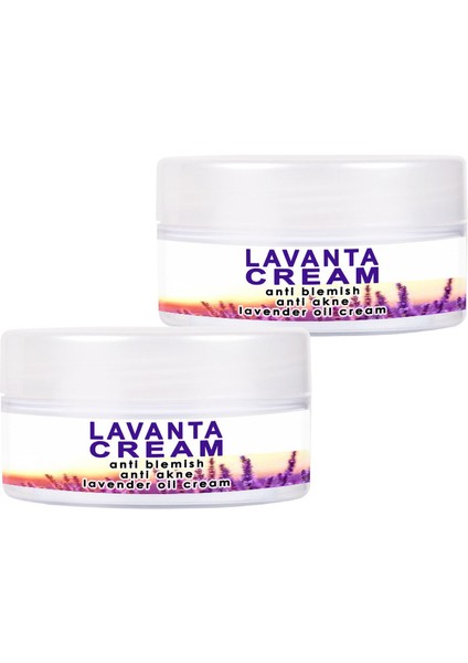 Lavanta Cream 2 Adet Cildinizi Yenilemeye Aknelerinizden ve Sivilcelerinizden Arınmaya Çözüm 50 ml Krem