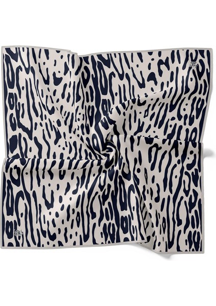 Beyaz Leopar Desen Twill İpek Eşarp fırsatları