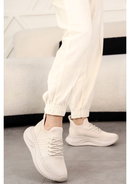 Dm 708 Bağcıklı Triko Spor Ayakkabı