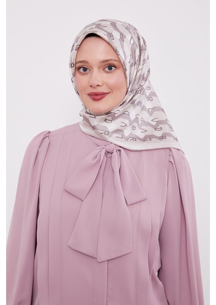 Vizon Petek Baskılı Twill Ipek Eşarp modelleri