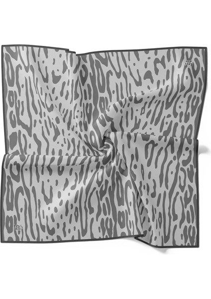 Füme Leopar Desen Twill İpek Eşarp fırsatları
