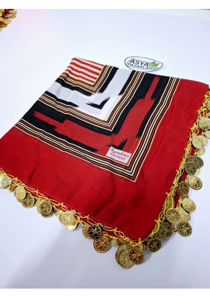 Liralı Yazma, Tülbent, Keşan, Fular, Şal, Atkı, Saç Bandı, Bandana modelleri