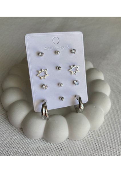 Kadın Küpe 12'li Bang Hafif Burgu Küpe fiyatları