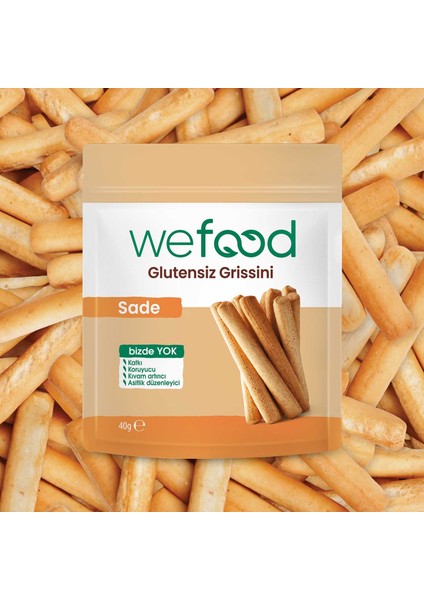 glutensiz Grissini Sade 40 g 3'lü