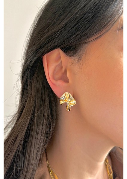 Kadın Küpe Asimetrik Mini Küpe