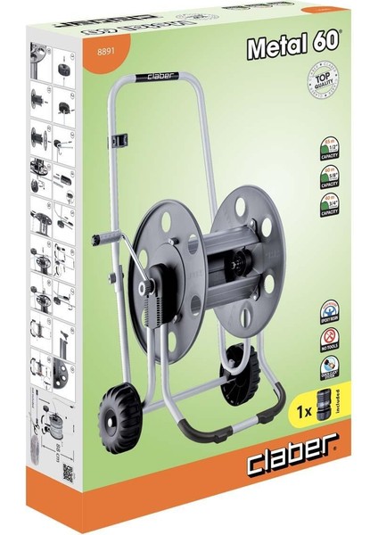 8891 Metal 60 Hortum Arabası fiyatları