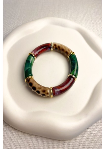 Kadın Bileklik Özel Seri Akrilik Taş Vintage Bileklik