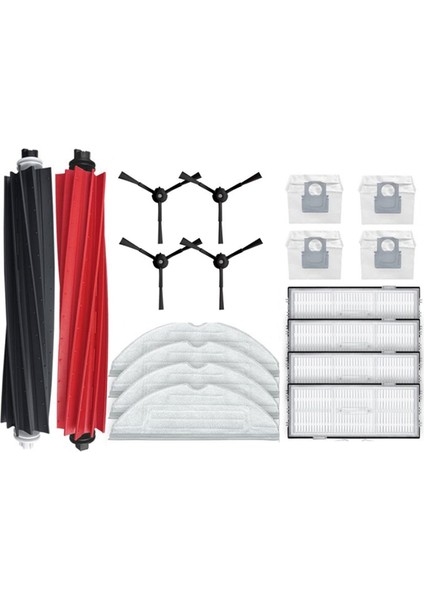 Roborock S8 Pro Ultra / S8+/ S8 Plus / S8 Elektrikli Süpürge Silindir Fırça Hepa Filtre Paspas Bez Çanta Için Aksesuar Seti (Yurt Dışından)