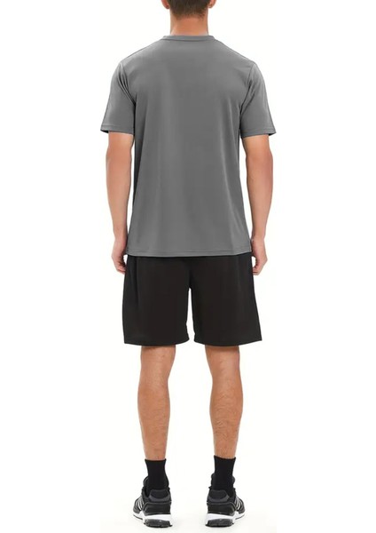 Erkek Ultra Esnek Nem Emici Vücut Geometrik Hızlı Kuruyan Hafif Spor T-Shirt modelleri