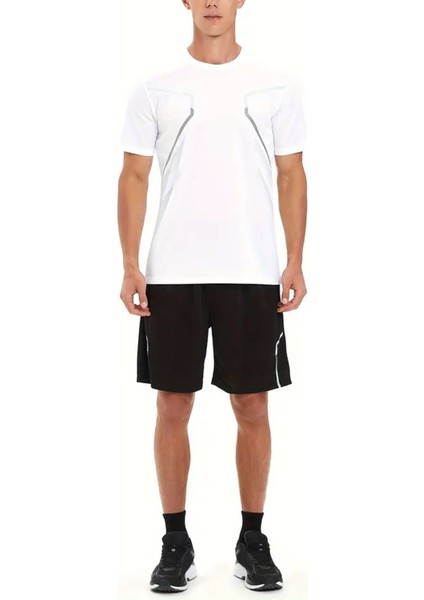 Erkek Ultra Esnek Nem Emici Vücut Geometrik Hızlı Kuruyan Hafif Spor T-Shirt fiyatları