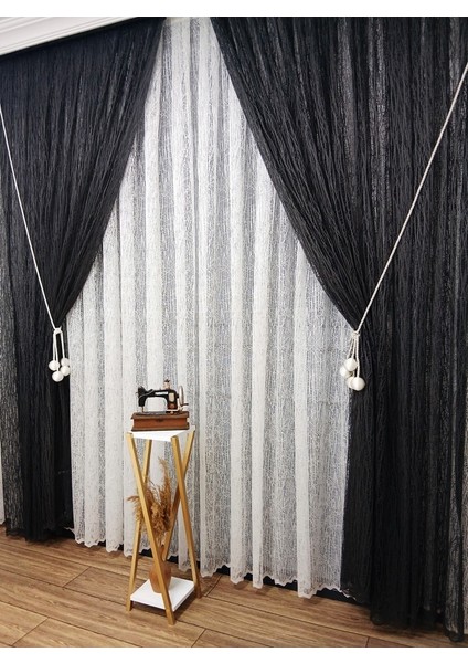 Gri Antrasit Füme Camkırıgı Sağ/sol Iç Tül Takım Tül Fon Perde fiyatları
