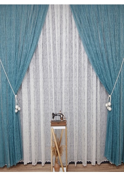 Mint Camkırıgı Sağ/sol Iç Tül Takım Tül Fon Perde