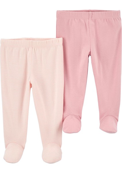 Layette Kız Çocuk Bebek 2'li Pantolon Set