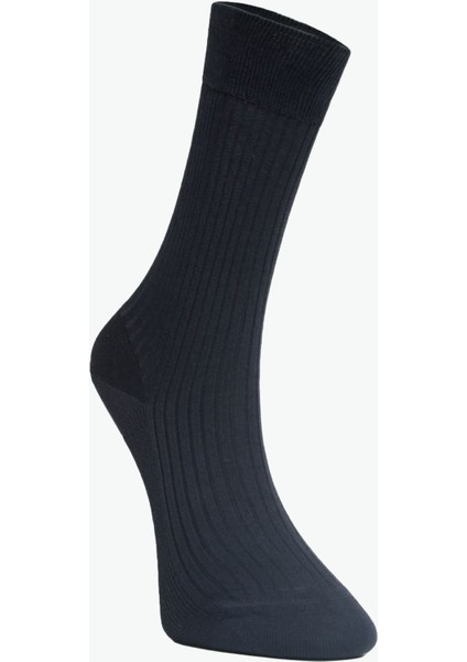 3'lü Siyah, Lacivert, Kahve Pamuk Penye Çorap modelleri