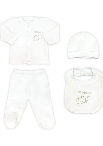 Sema Baby Organic 5 Parça Hastane Çıkışı Zıbın Seti