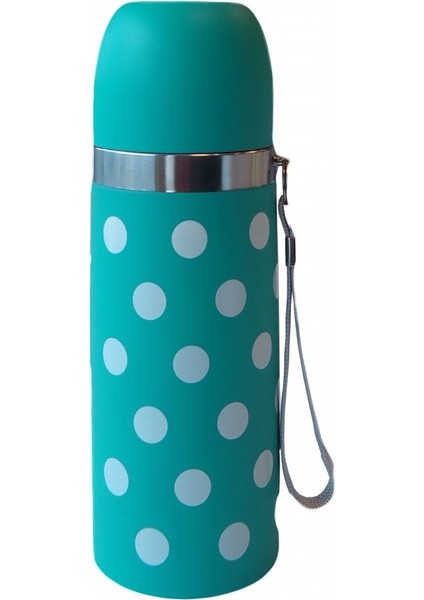 Puantiyeli Bebek Termosu 350 ml - Mavi