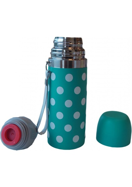 Puantiyeli Bebek Termosu 350 ml - Mavi