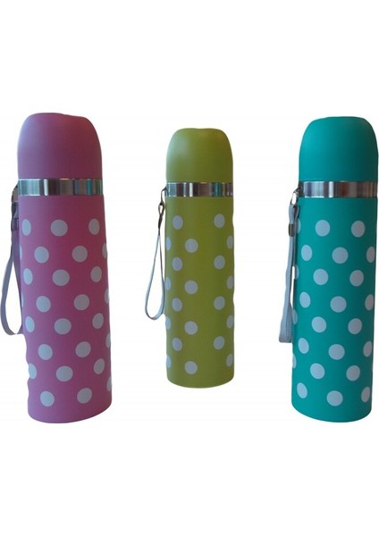 Puantiyeli Bebek Termosu 350 ml - Mavi