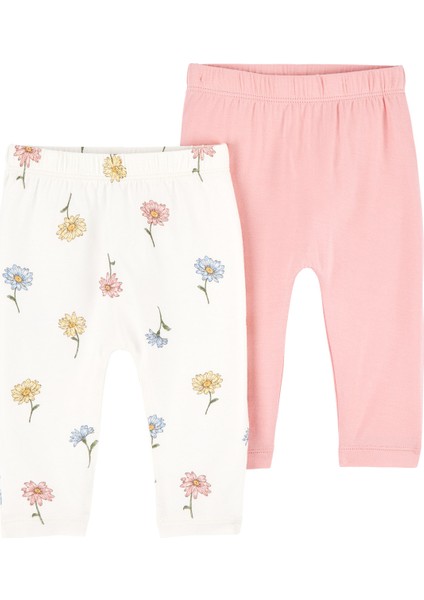 Kız Çocuk Bebek Purelysoft 2'li Pantolon Set