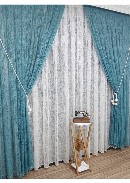 Mint Camkırıgı Sağ/sol Iç Tül Takım Tül Fon Perde modelleri