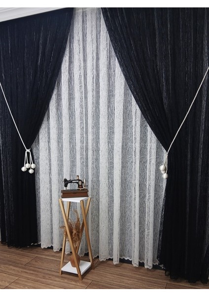 Siyah Camkırıgı Sağ/sol Iç Tül Takım Tül Fon Perde fiyatları