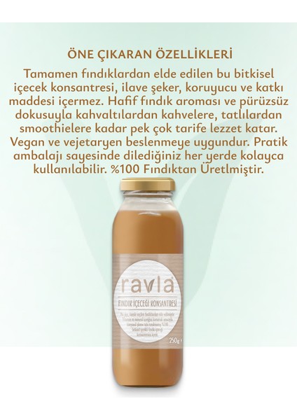Fındık Içeceği Konsantresi - 250G