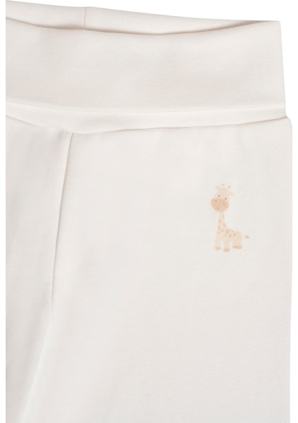 Beli Lastikli Unisex Bebek 2'li Patikli Pantolon