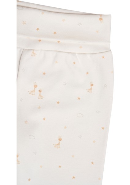 Beli Lastikli Unisex Bebek 2'li Patikli Pantolon