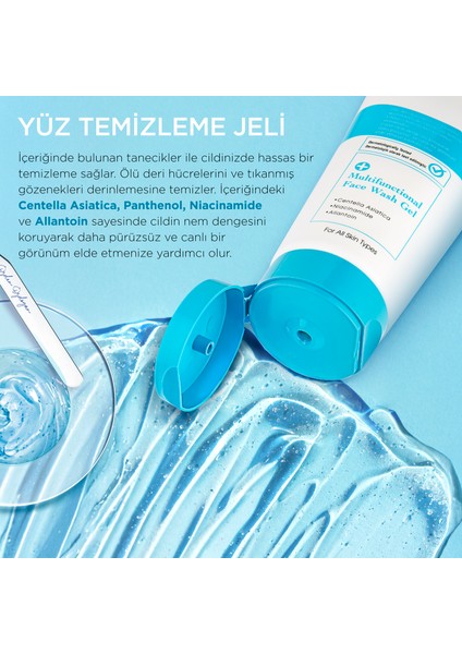 Yüz Temizleme Jeli - Tanecikli Hassas Temizleme, Canlandırıcı Etkili 200 ml