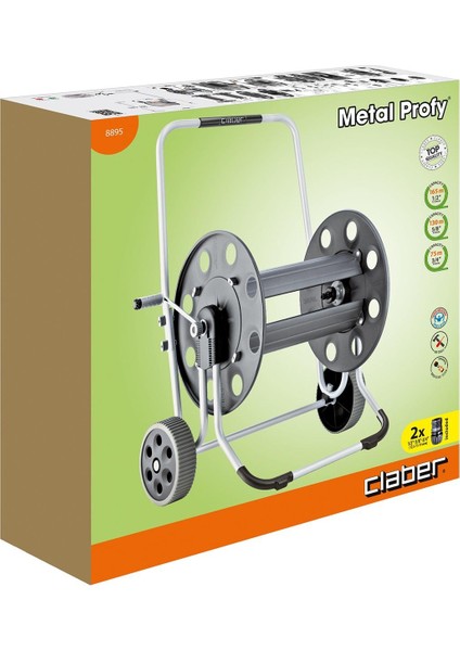 8895 Profy Metal Hortum Makarası