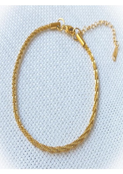 Kadın Çelik Bileklik Kararmaz Elmas Zincir Çelik Bileklik fırsatları