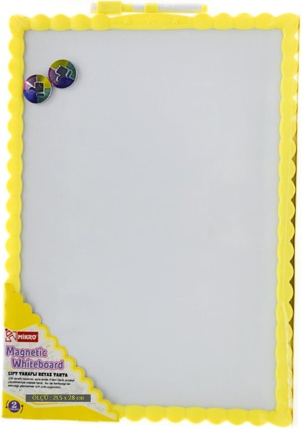 21.5X28 Çift Taraflı Manyetik Yazı Tahtası (JL-115)