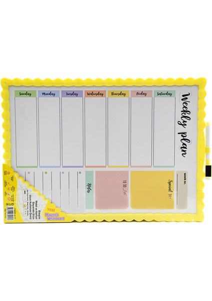 21.5X28 Çift Taraflı Manyetik Yazı Tahtası (JL-115)