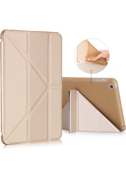 Apple iPad Pro 10,5 / iPad Air 3 Smart Cover Üçgen Stand Arkası Şeffaf Tablet Kılıfı modelleri