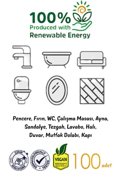 Yüzey Temizlik Havlusu 3'lü Set - Arap Sabunu, Beyaz Sabun, Çamaşır Suyu, 300 Yaprak modelleri